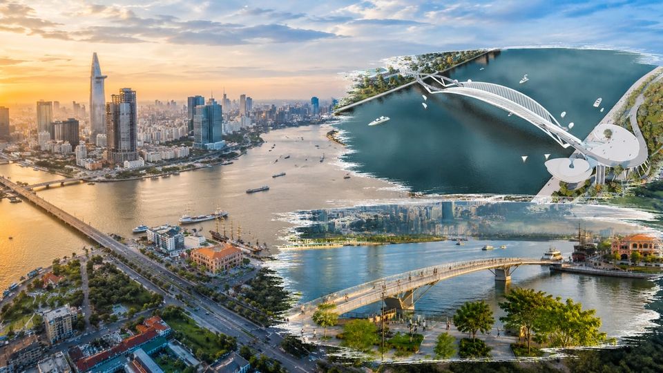 TP giàu nhất Việt Nam sắp có thêm cầu đi bộ bắc qua dòng sông biểu tượng