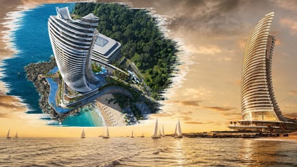 Lần đầu tiên Việt Nam có tháp chọc trời được bao phủ bởi kính uốn cong hướng biển: Điểm nhấn kiến trúc tại đặc khu lớn bậc nhất cả nước