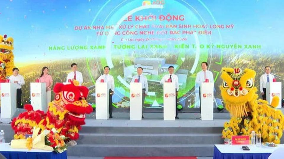 Tỉnh lớn thứ 2 Việt Nam khởi công nhà máy điện rác đầu tiên, vốn đầu tư gần 1.600 tỷ