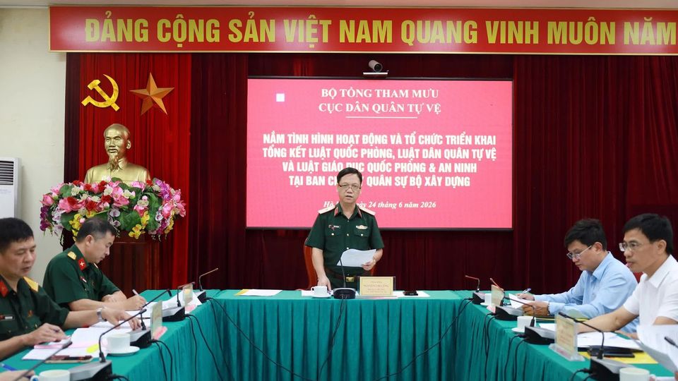 Bộ Xây dựng triển khai toàn diện công tác quân sự, quốc phòng