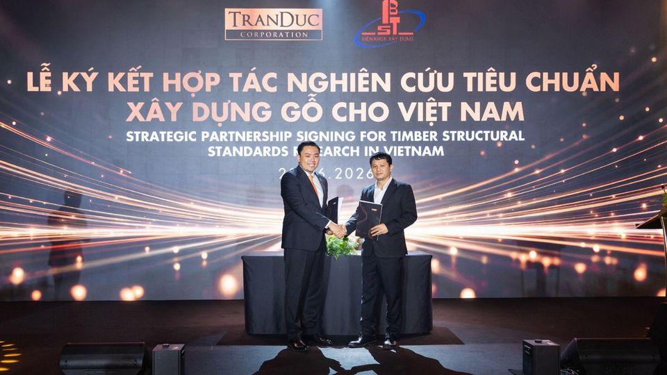 Tập đoàn Trần Đức và Viện Khoa học Công nghệ Xây dựng ký kết hợp tác chiến lược