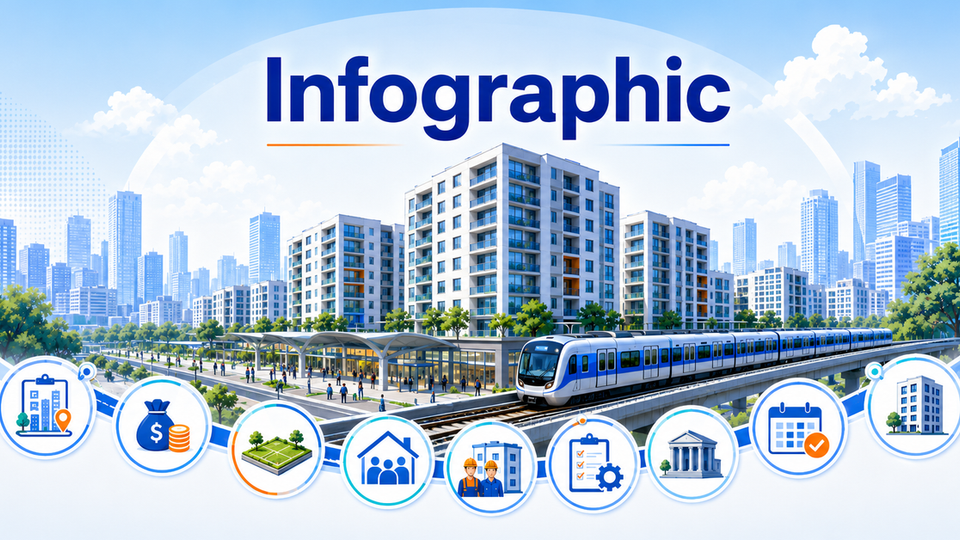 Infographic: Bộ trưởng Bộ Xây dựng giao 9 nhiệm vụ phát triển nhà ở cho thuê