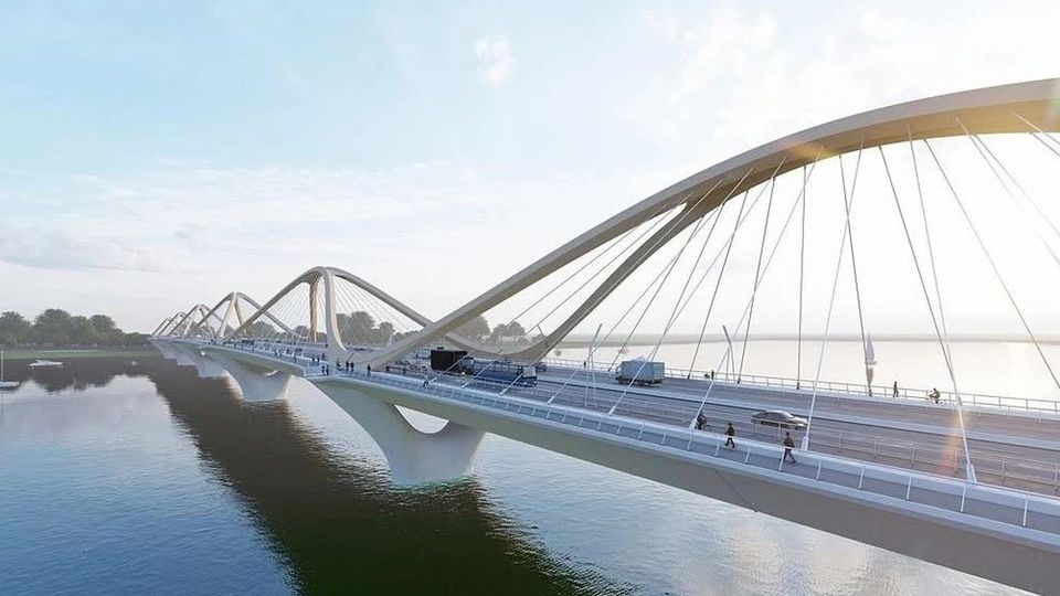 Chưa đầy 1 năm nữa, siêu cầu 16.000 tỷ mang tên danh tướng huyền thoại sẽ hoàn thiện: Giảm tải cho cầu Chương Dương, Vĩnh Tuy