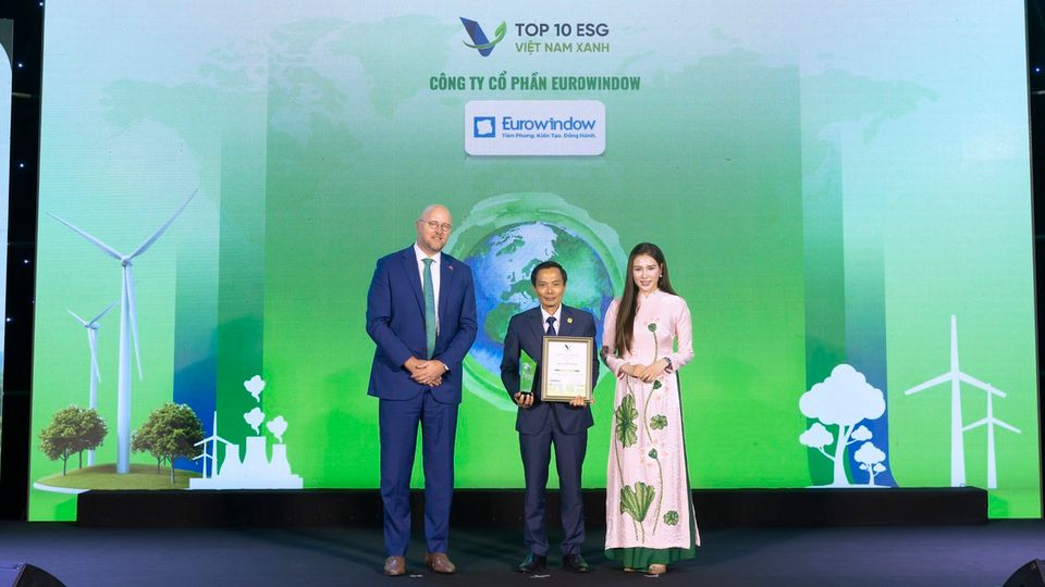 Eurowindow tự hào được vinh danh Top 10 Doanh nghiệp ESG Việt Nam Xanh 2026