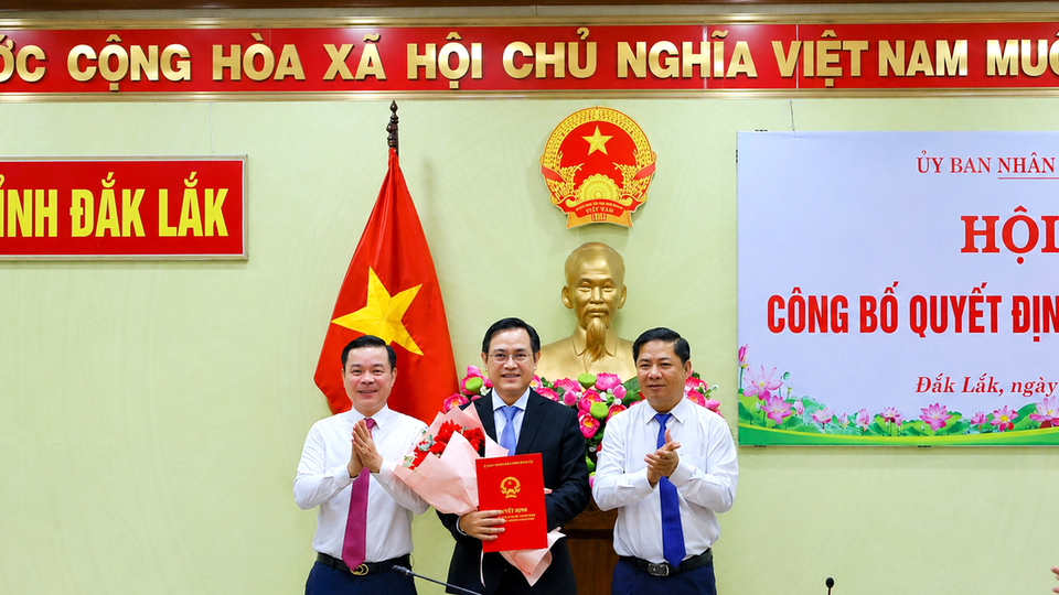 Ông Hồ Quang Đệ được bổ nhiệm làm Giám đốc Sở Xây dựng Đắk Lắk