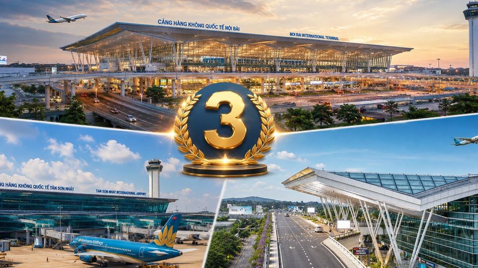 Việt Nam lần đầu tiên sở hữu 3 sân bay thuộc TOP tốt nhất thế giới