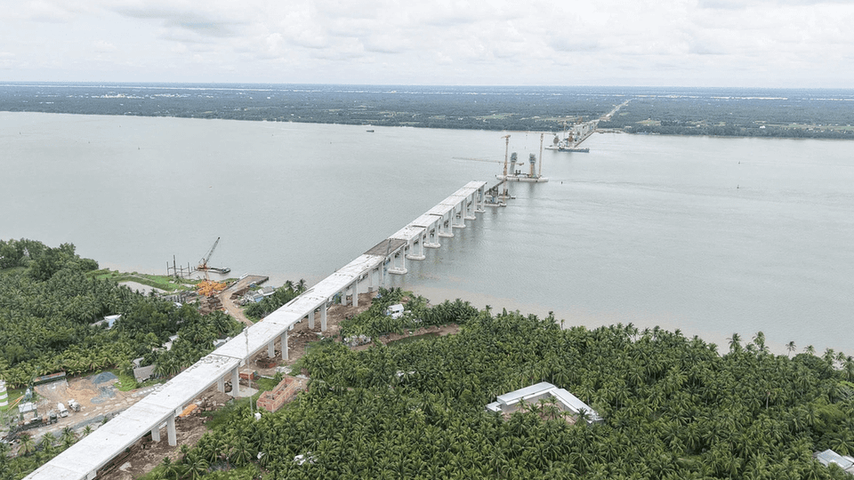 Cầu vượt sông 8.000 tỷ xoá bỏ toàn bộ các bến phà lâu đời, rút ngắn khoảng 80km từ miền Tây đến TP. HCM: Phấn đấu hoàn thành sớm 6 tháng