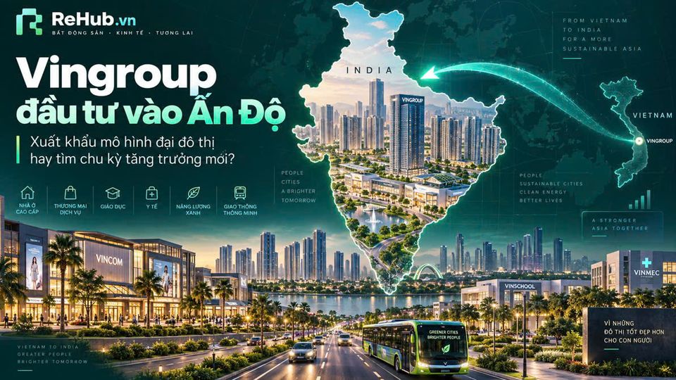 Vingroup sang Ấn Độ: Xuất khẩu mô hình đại đô thị hay tìm chu kỳ tăng trưởng mới ngoài Việt Nam